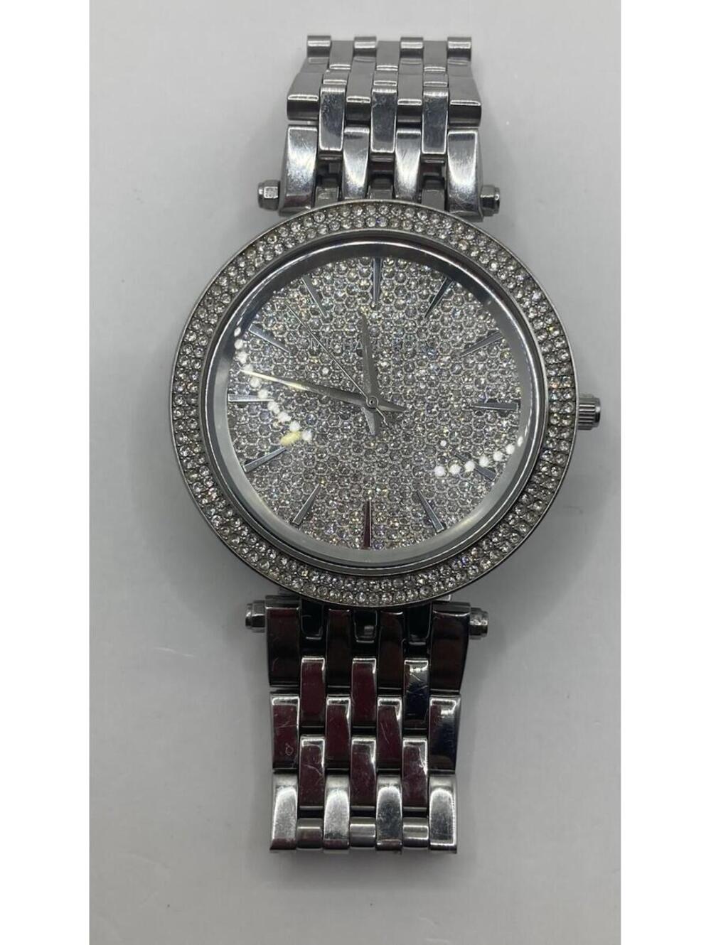 Women’s Michael Kors Darci MK3437 Silver Pave Crystal Glitz Watch 39mm Working - Picture 3 of 8